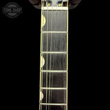 Neck of Used 2025 Gretsch G6129TG-59US Limited Edition Sparkle Jet.