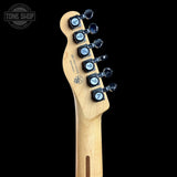 Back of headstock of Used 2021 Fender DLX Nashville Telecaster Sunburst.