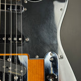 Wear on pickguard of Used 2021 Fender DLX Nashville Telecaster Sunburst.