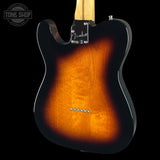Back angle of Used 2021 Fender DLX Nashville Telecaster Sunburst.