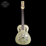 Full front of Used Gretsch G9201 Honey Dipper Resonator.