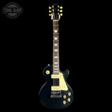 Full front of Used 2014 Gibson Les Paul Tribute P90 Worn Ebony.