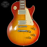 Front of Used 2008 Gibson Custom Shop 1958 Les Paul Reissue VOS Cherry Sunburst.
