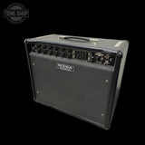 Guitar amplifier with Mesa Boogie logo on a black background