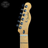 Headstock of Used 2024 Fender Player II HH Telecaster Sunburst.