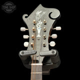 Headstock of Used 2025 Gibson Custom Shop F-5G Mandolin.
