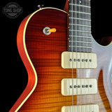Front detail of Used Collings CL Custom 390 Sunburst.