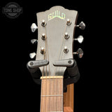 Headstock of Used 2019 Guild M-240E Tourbadour.