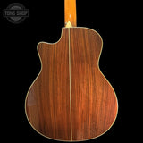 Back of body of Used 2015 Taylor 816ce Natural.