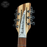 Guitar headstock with 'Rickler & Roeder' branding on a black background