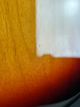 Close-up of a wooden surface with a white area