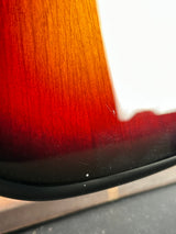 Close-up of a wooden surface with a dark border