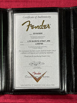 Certificate of authenticity for Fender Custom Shop Limited Edition Roasted '54 Strat Journeyman Relic Aged Black.