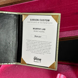 Certificate of authenticity for Gibson Custom Shop 1959 Les Paul Standard Reissue Murphy Lab Heavy Aged Golden Poppy Burst.