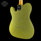 Green glittery guitar body with 'Tone Shop' logo in the corner