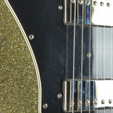Scratches on pickguard of Used Gregg Deluxe T-Style Gold Sparkle.