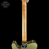 Back of neck of Used Gregg Deluxe T-Style Gold Sparkle.