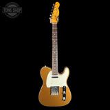 Full front of Used 2023 Fender JV Modified 60s Custom Telecaster Firemist Gold.