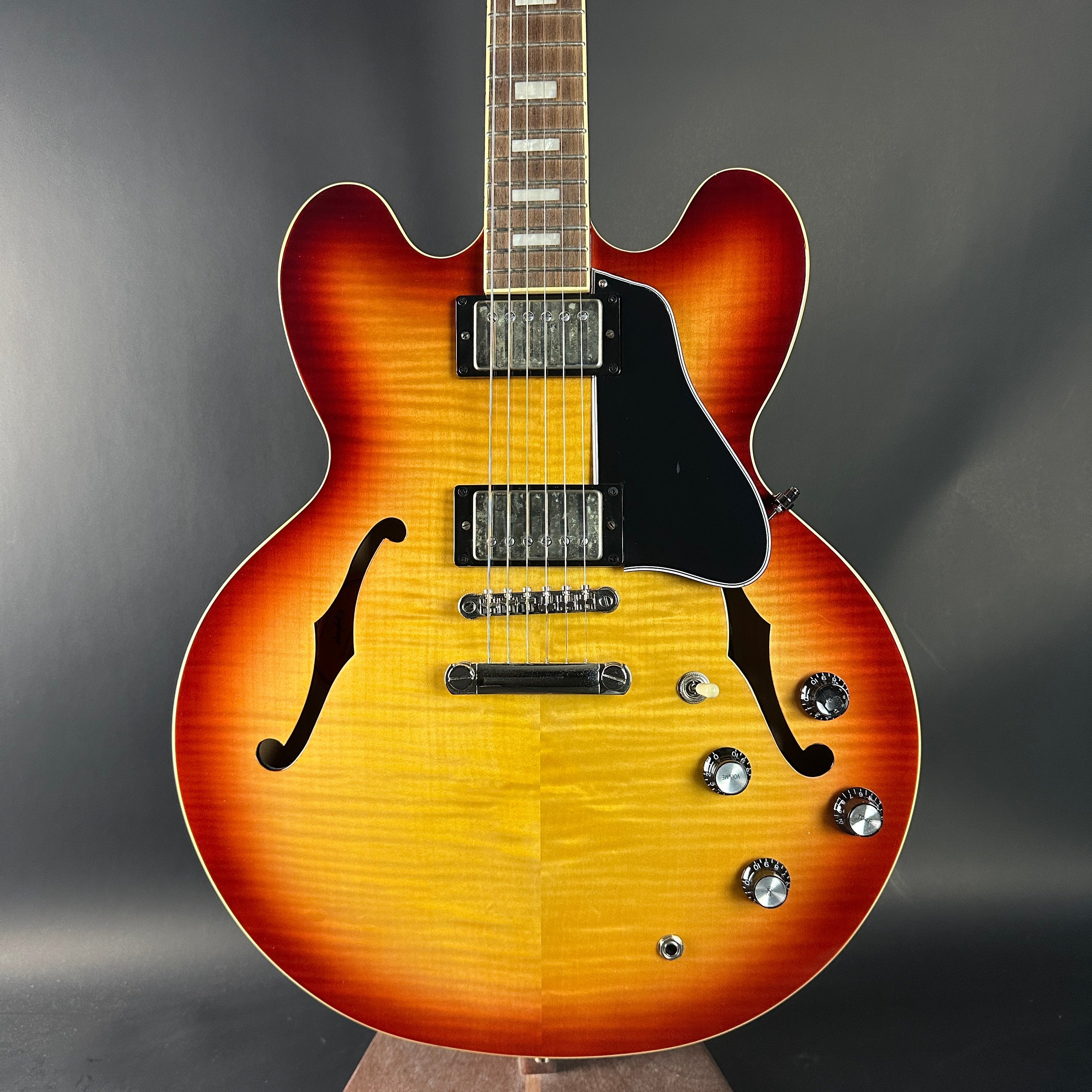 Used Epiphone ES-335 Figured Ice Tea Burst w/bag TSU23561 – Tone