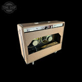 Back angle of Vintage 1990 Fender '63 Vibroverb Reissue 1x15 Combo.