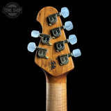 Back of headstock of Used Ernie Ball MusicMan Axis.