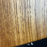 Close-up of a wooden surface with visible grain pattern