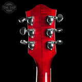Back of headstock of Used 2012 Gretsch G6119 Chet Atkins Tennessee Rose.