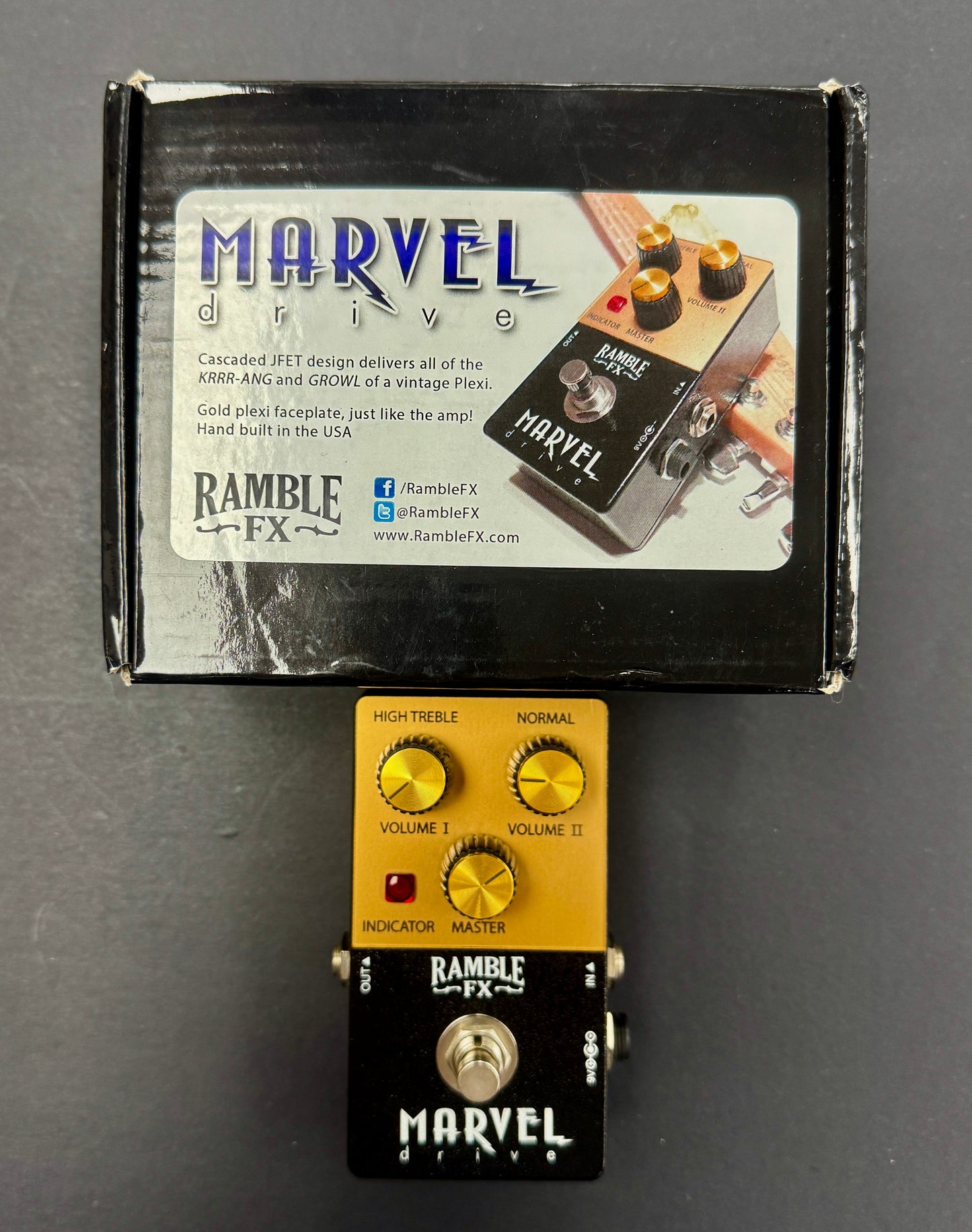 Used Ramble FX Marvel Drive Plexi Style w/Box TFW2422