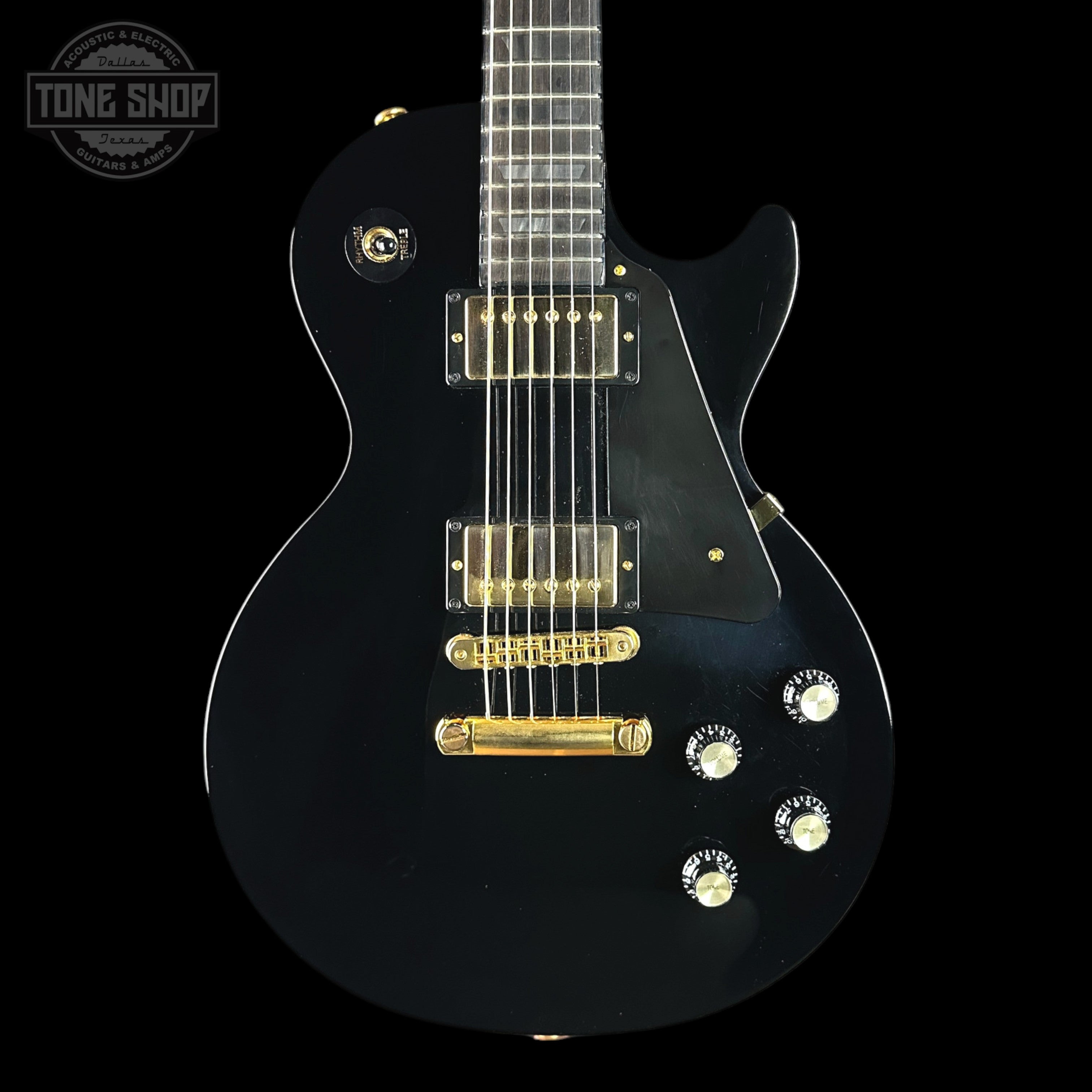 Used Gibson Les Paul Studio Ebony Gold Hardware w/bag TSU24474