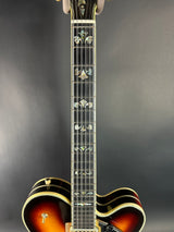 Fretboard of Vintage 1972 Gretsch Super Chet Sunburst.
