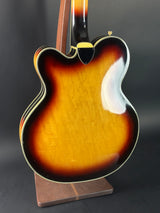Back angle of Vintage 1972 Gretsch Super Chet Sunburst.