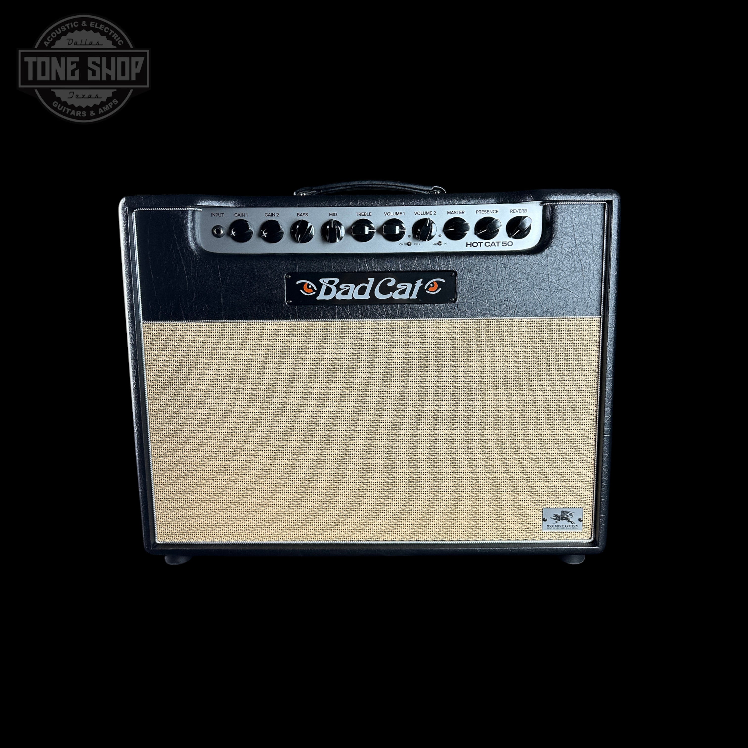 Bad Cat Custom Hot Cat 50 Mod Shop Basketweave 50w 1x12 Tube Combo