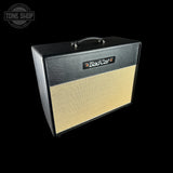 Guitar amplifier with 'Bad Cat' branding on a black background