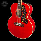 Front angle of Used 2024 Gibson Custom Shop M2M SJ-200 Original Cherry.