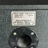 Back panel of Used Marshall 1965A 4x10 80hm.