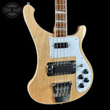 Front angle of Used Rickenbacker 4003 Mapleglo.