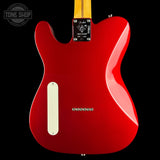 Back of Used 2025 Fender 75th Anniversary Cabronita American Pro Tele Candy Apple Red.