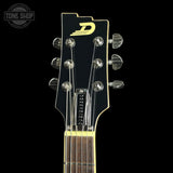 Headstock of Used Duesenberg Starplayer Blue Sparkle.