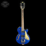 Full front of Used Duesenberg Starplayer Blue Sparkle.