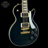 Front angle of Used 2024 Gibson Les Paul Classic Ebony.