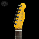 Headstock of Used 2025 Fender Hot Shot Telecaster Green.