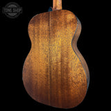 Back angle of Used 2015 Martin 00 Jeff Tweedy w/Fishman PU.