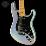 Front angle of Used 2024 Fender 70th Anniversary American Ultra II Stratocaster Amethyst.
