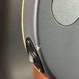Wear on back of Used Schecter Sunset 24-7 USA Custom Shop Trans Black Pearl.