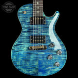 Front of PRS Tremonti Stoptail 10 Top River Blue Pearl.