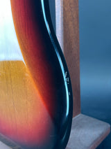 Wear on side of Used 2008 Fender American Vintage '62 Precision Bass Sunburst.