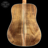 Back of Gibson Hummingbird Elegant Koa Honey Burst.