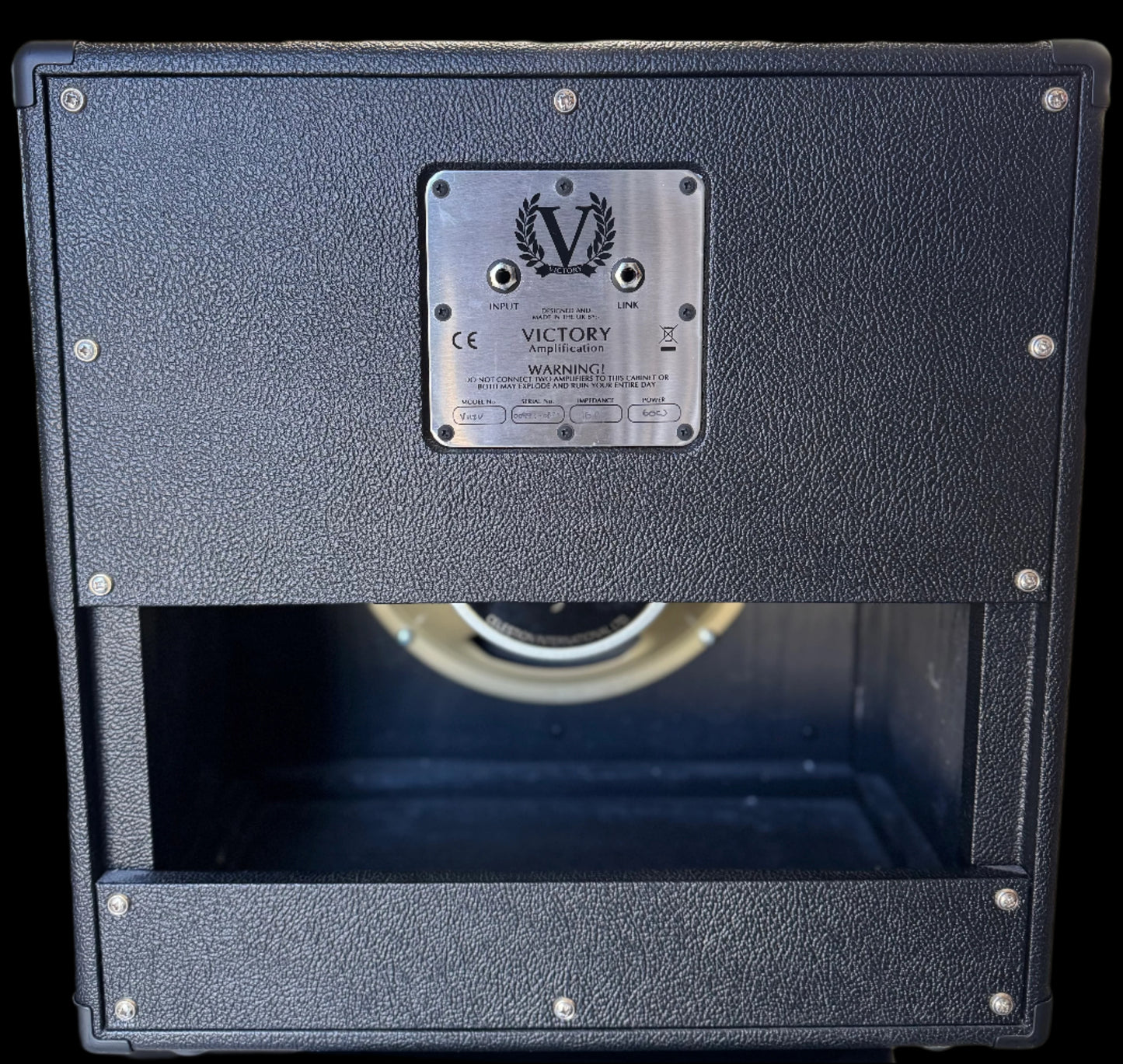 Back of Used Victory V112-V w/ Celestion Vintage 30 TSS5810