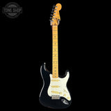 Full front of Used 1988 MIJ Squier Black.