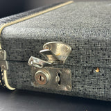 Broken latch on the case for Vintage 1974 Fender Mustang 3 Color Sunburst.